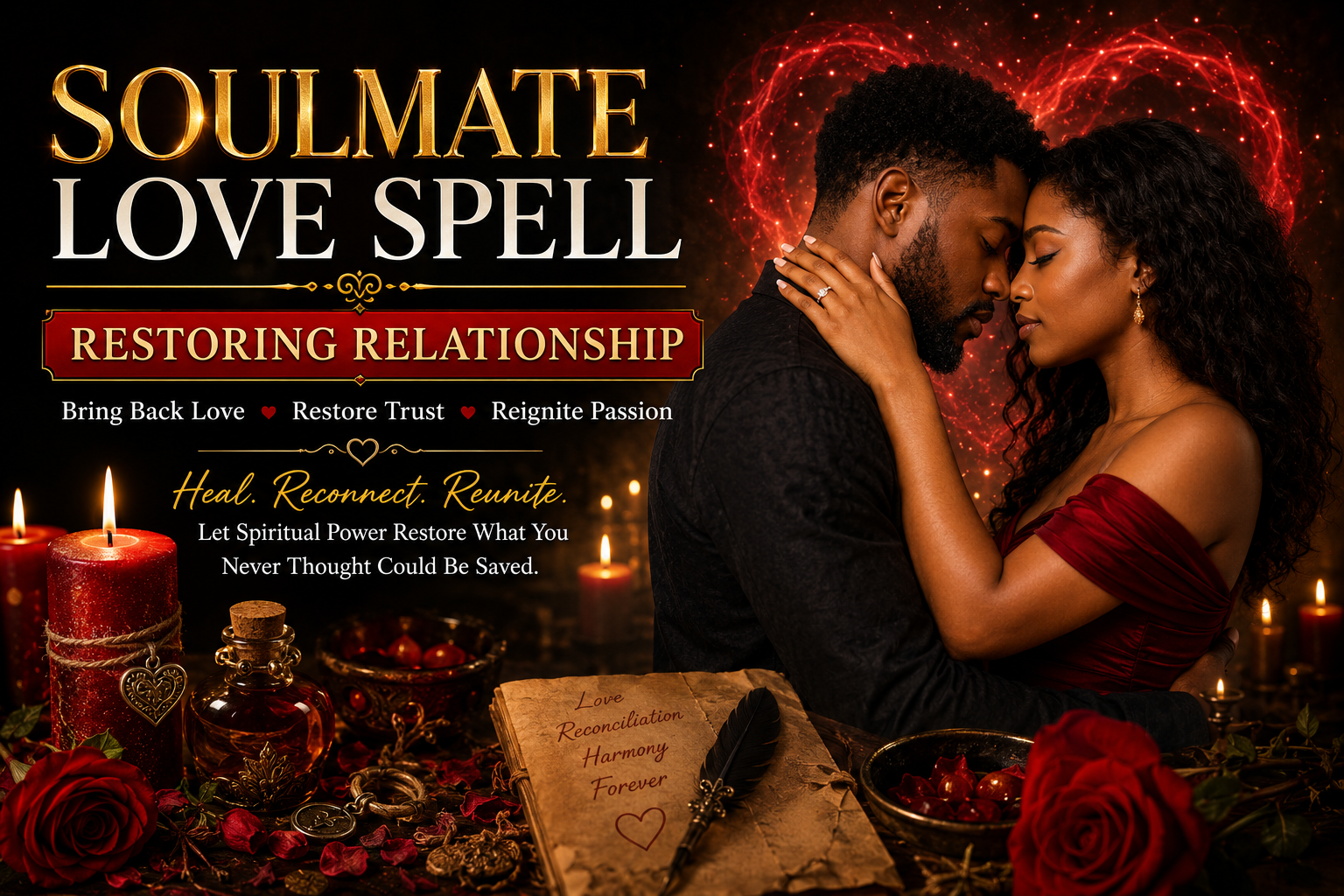 Soulmate Love Spell – Restoring Relationships with Spiritual Guidance and Lasting Love
