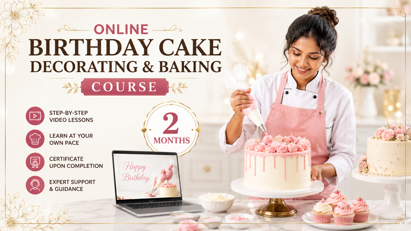 Online Birthday Cake Decorating & Baking Course