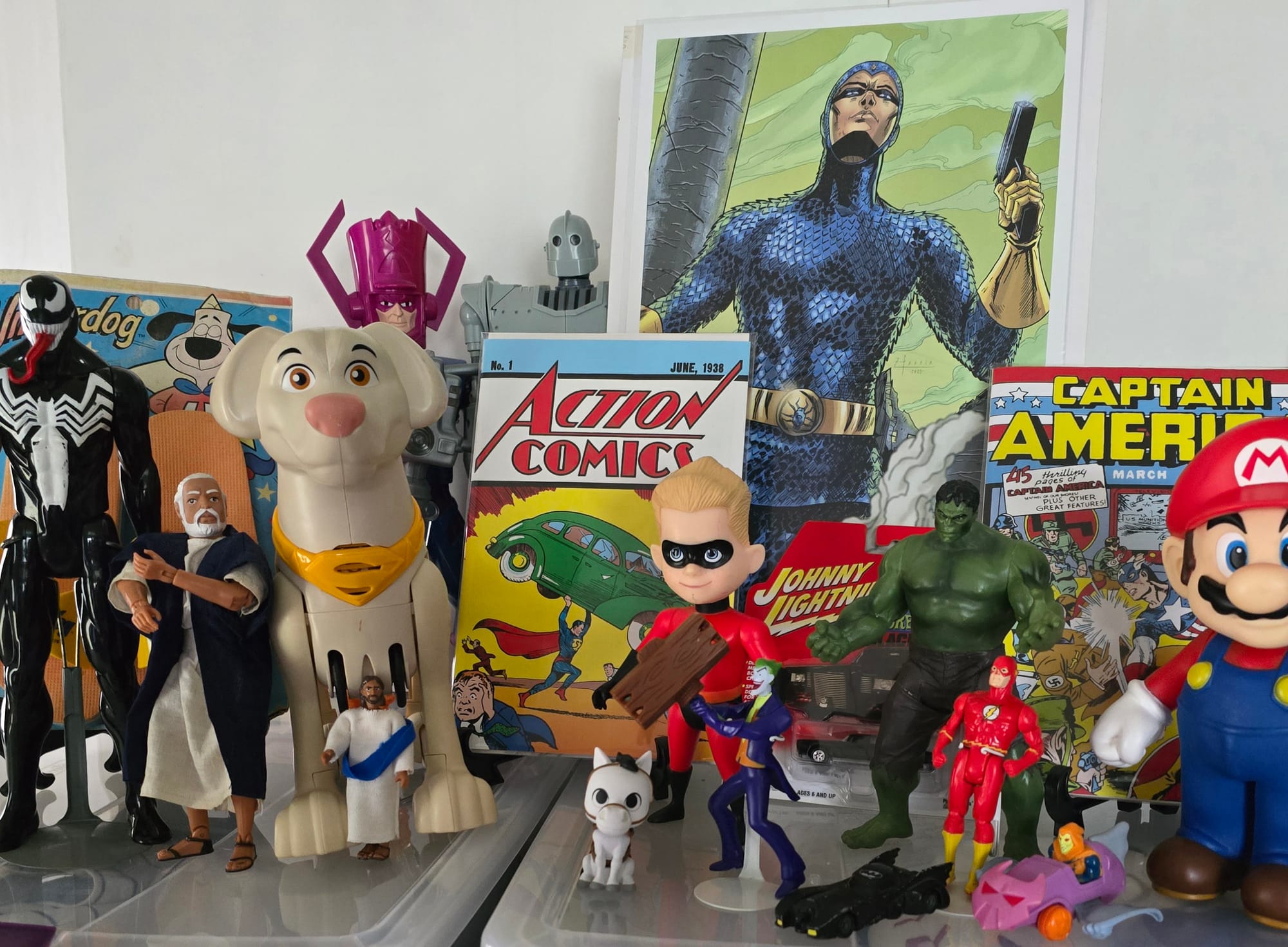 The World Of Superhero's and The Toys, Comics That Made Them Famous