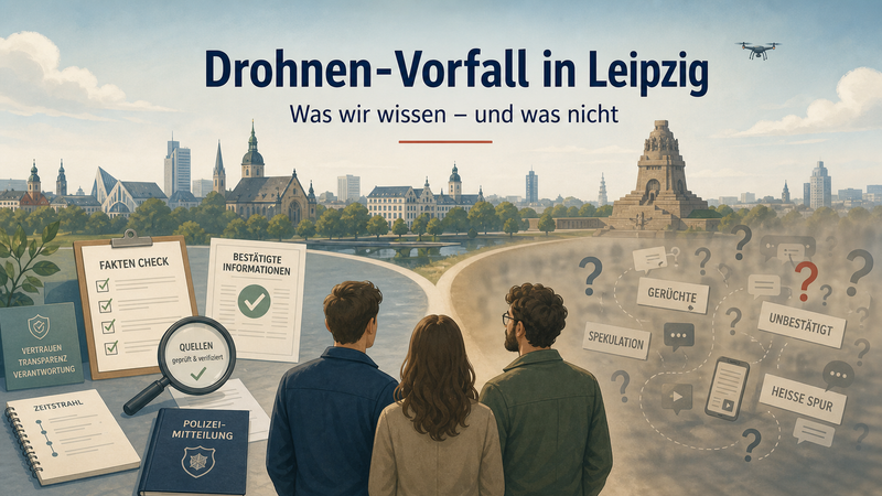 Drohnen Vorfall in Leipzig: Was wir wissen – und was nicht