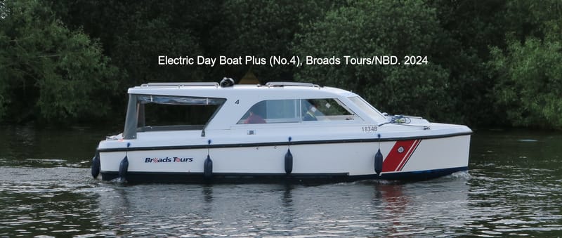Electric Day Boat Plus from Broads Tours. 2024