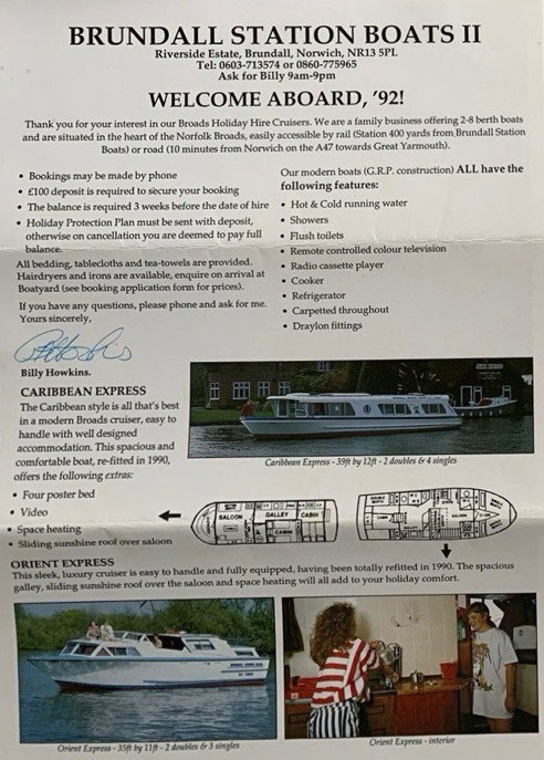 Brundall Station Boats 1992
