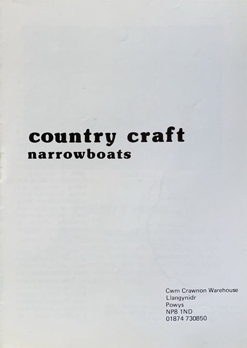Country Crafts Narrowboats 1999
