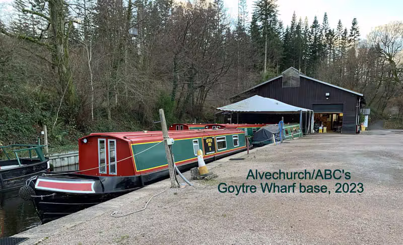 Alvechurch Boat Centre's Goytre Wharf base, 2023