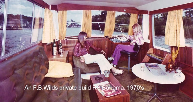 RS Bahama style boat built by F.B.Wilds for a private owner, 1970's