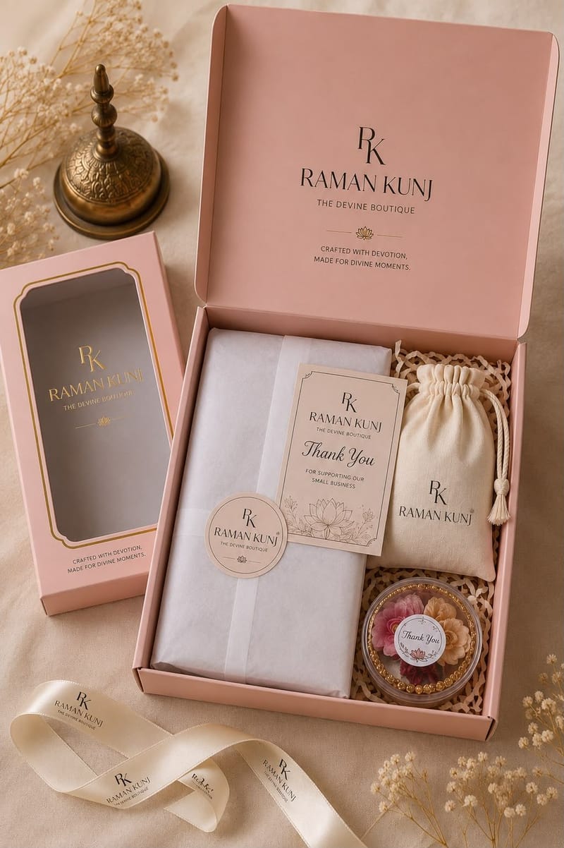 Elegant luxury gift packaging for boutique items