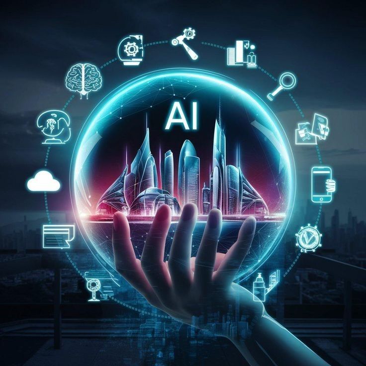 Business team working smarter with AI