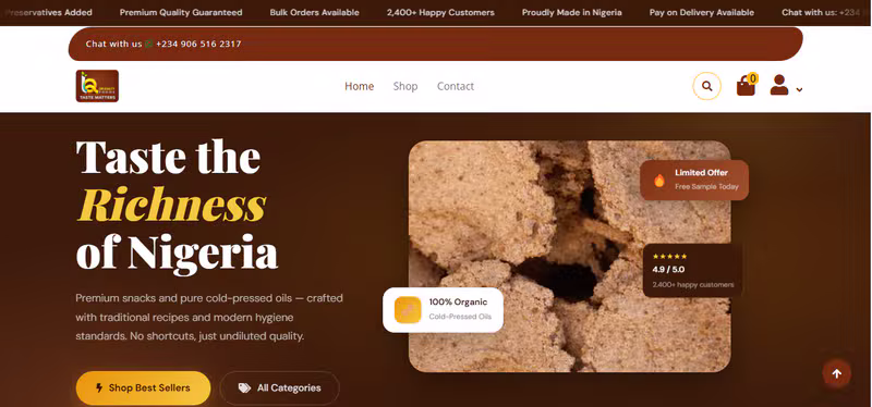 LIM Quality Foods Website