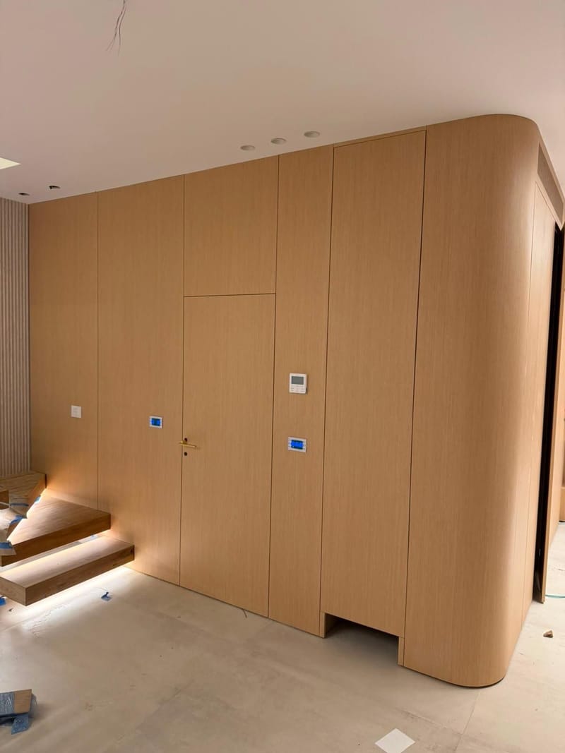 Skilled carpenter crafting fine furniture details