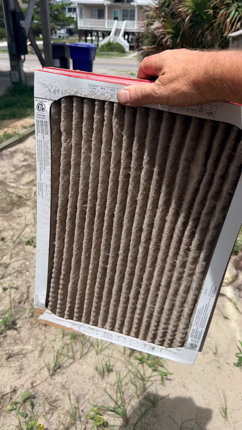 Dirty air filter