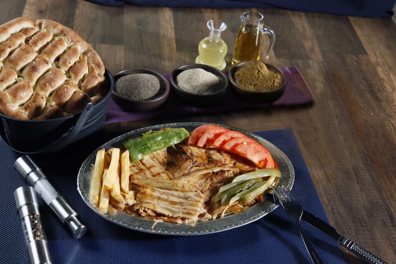 طبق شاورما دجاج
