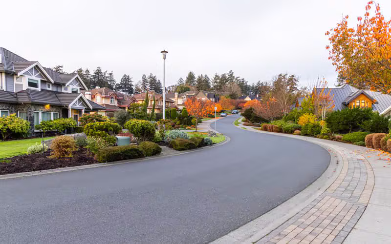 Beautiful suburban house exterior