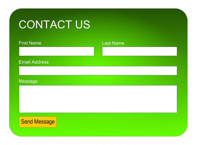 Contact & Media layout mockup