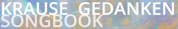 KRAUSE GEDANKEN SONGBOOK