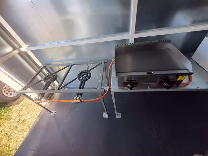 Interior stove and grill