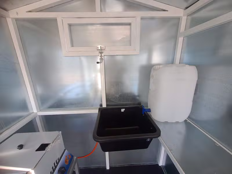 Interior sink setup