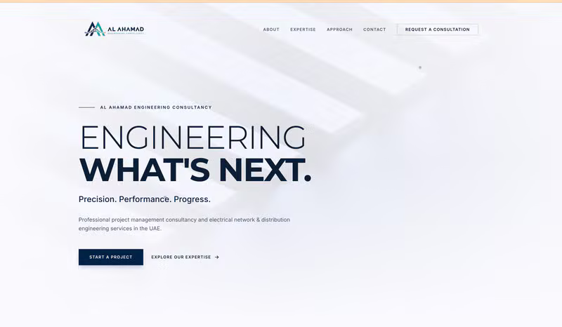 AL AHAMAD ENGINEERING Website