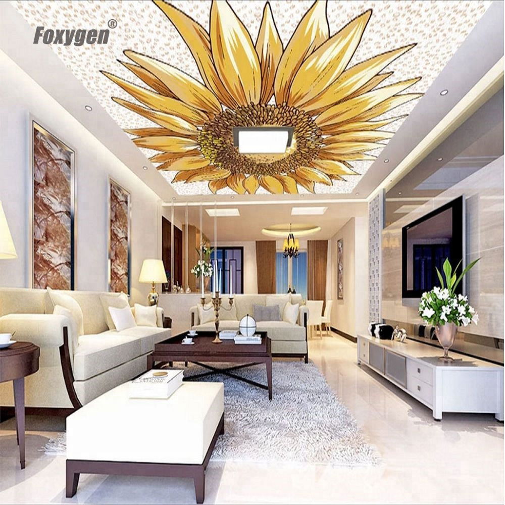 Foxygen ceiling and wall decoration decorative Stretch ceiling fabric material price 3d pvc stretch ceiling film