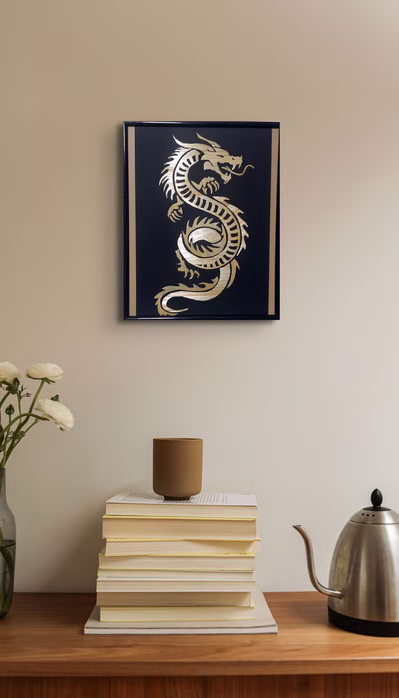 Tablou din paie integrat in design