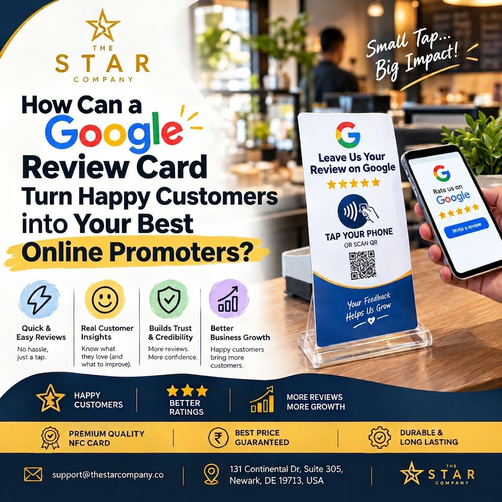 How Can a Google Review Card Turn Happy Customers into Your Best Online Promoters? 2 Tap Google Review Card