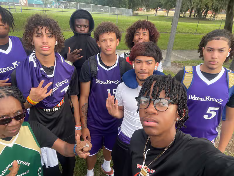 Youth competitive basketball action