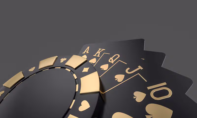 Luxury casino chips and cards