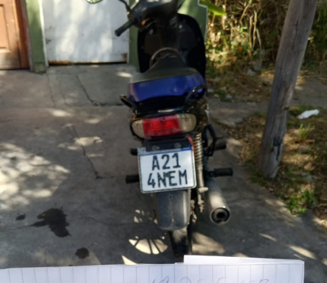 Roban una moto, en La Plata