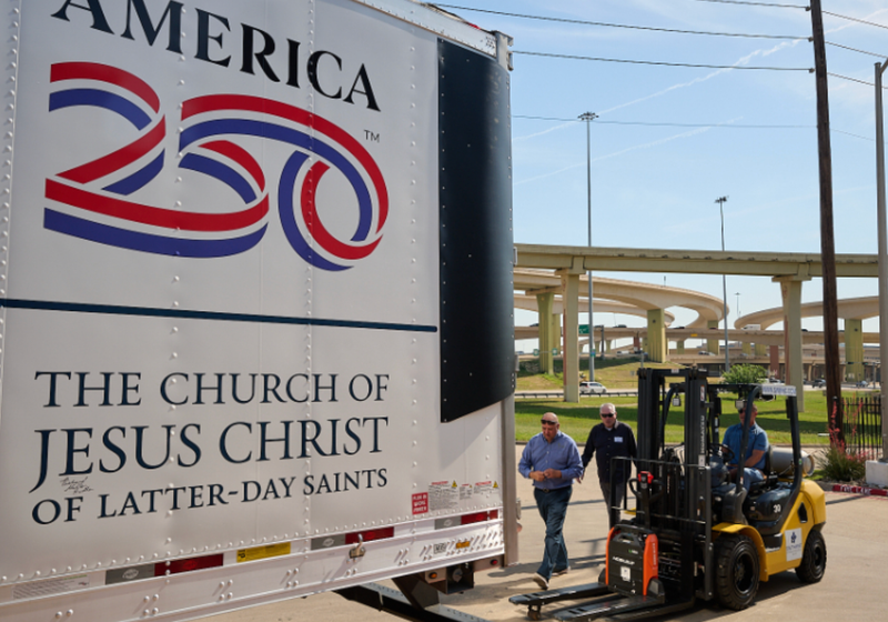 LDS Church’s 100th America250 Food Donation Delivered in Dallas