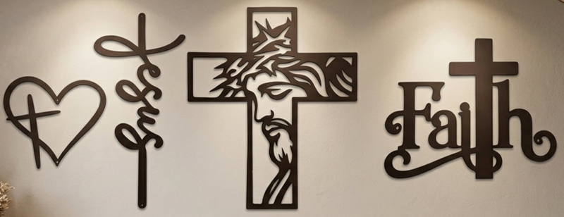 Metal Cross Wall Art