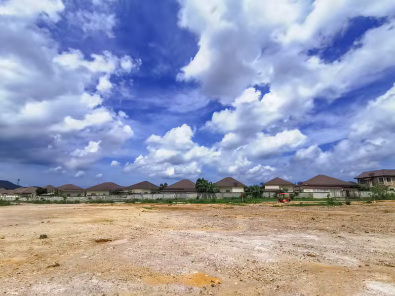 Cleared Nigerian plots ready for construction