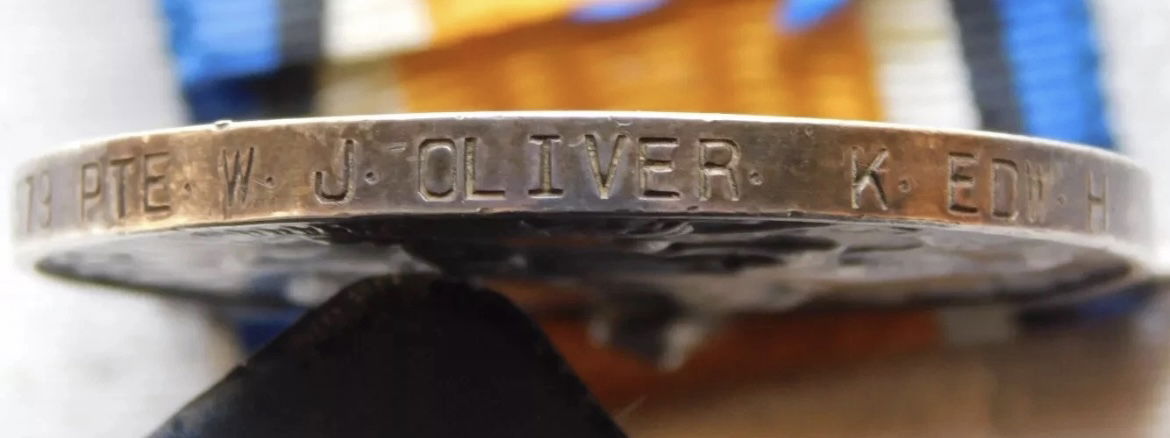 OLIVER, Joseph Wilson. Private 2KEH, 1379. Naming on his British War Medal.