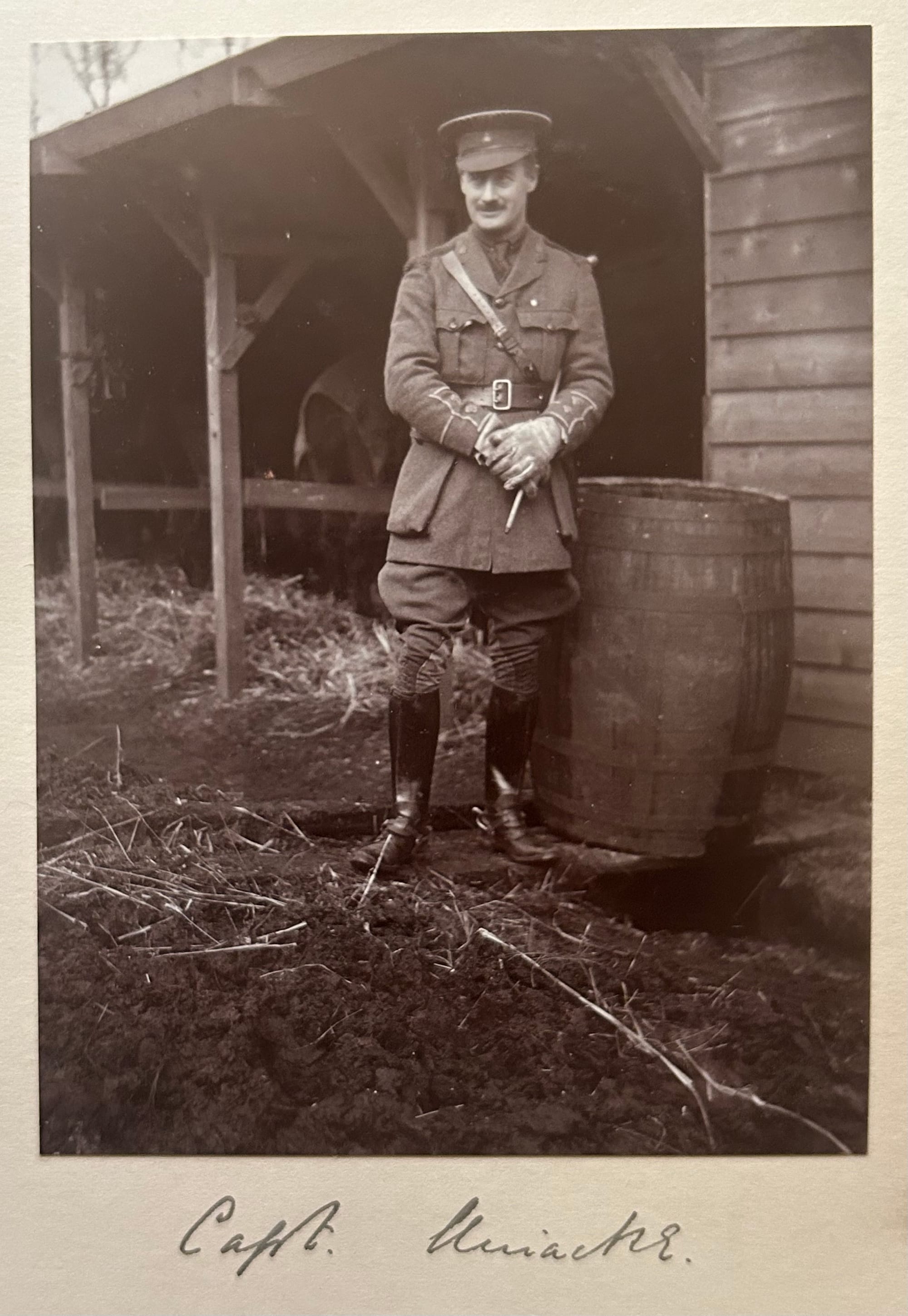UNIACKE, William. Lieutenant. 2KEH. Courtesy of Joanna Bacon and now in the author's collection.