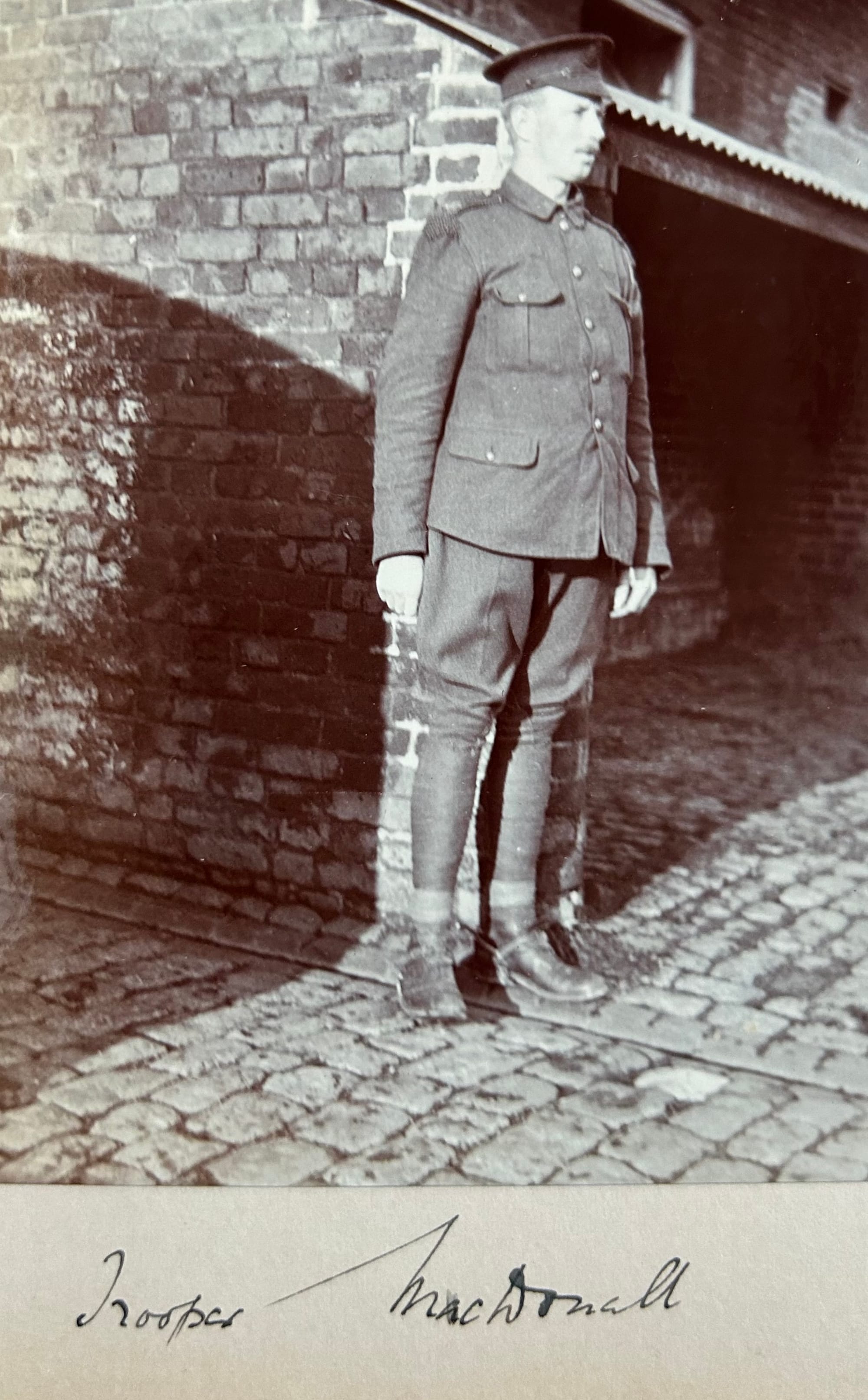 MacCONNAL, Connell. Corporal 2KEH. Photograph shown of him mounted at camp in 1915 (courtesy of Joanna Bacon and now in the author's collection).