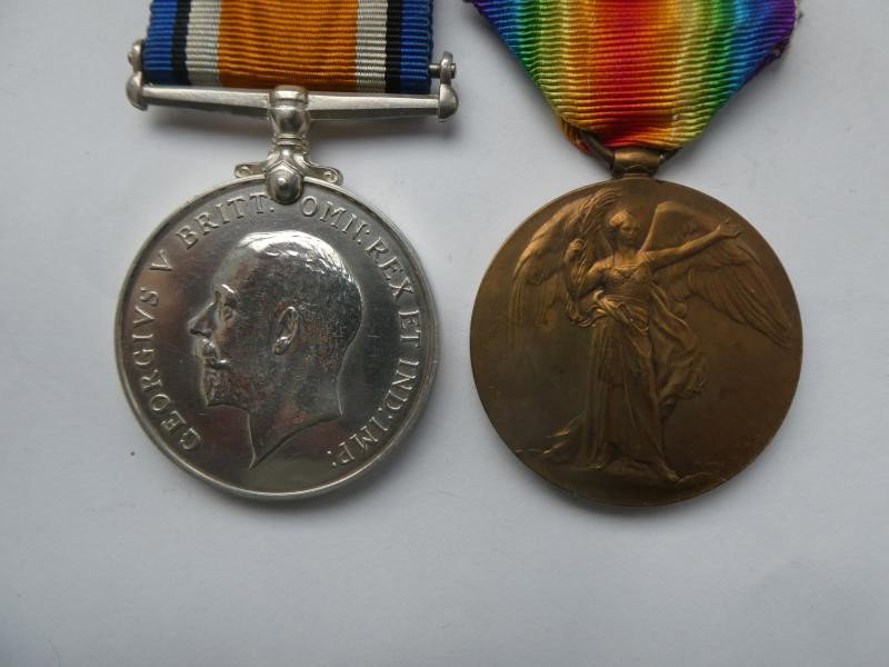 WILLIS, Vivian Vere. Private. 711. Commissioned as a Second Lieutenant Tank Corps 19/02/1918. British War and Victory Medals (Sold by and photograph with courtesy of Gary Brown Medals, UK).