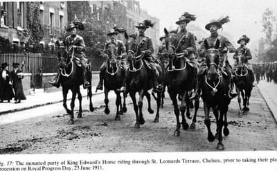 King Edward’s Horse Officer's &amp; Other Ranks Full Dress Uniform 1910-14 image