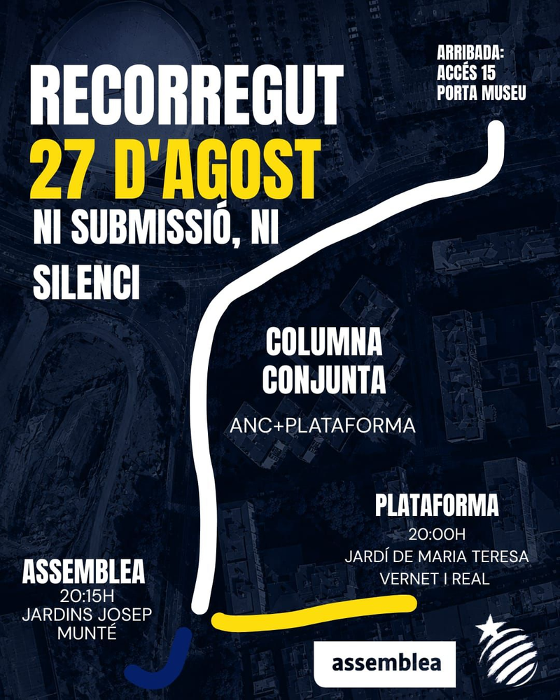 La Plataforma per la Selecció Catalana convoca una protesta el 27 d'agost per reivindicar l'oficialitat de l'esport català