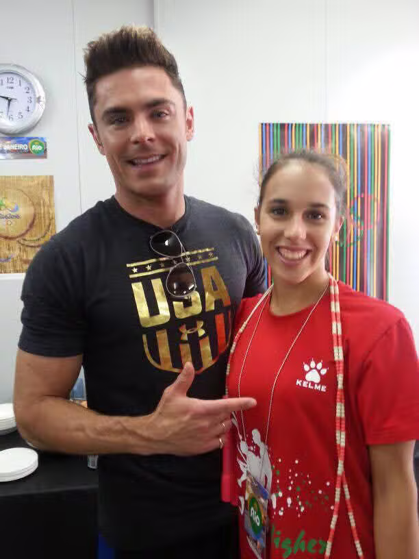 Vivien Vajda with Celebrity