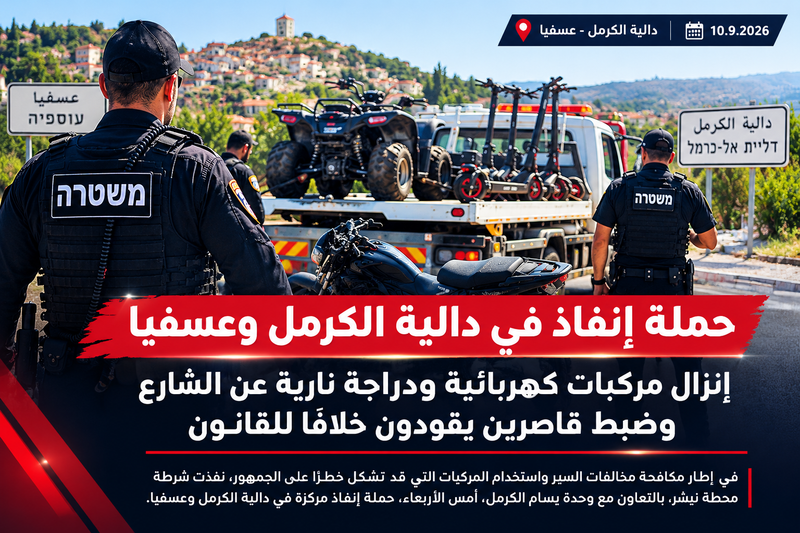 حملة إنفاذ في دالية الكرمل وعسفيا