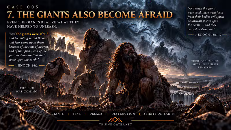 The giants also become afraid