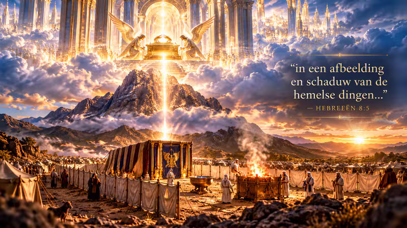 The earthly tabernacle as a copy and shadow of the heavenly sanctuary