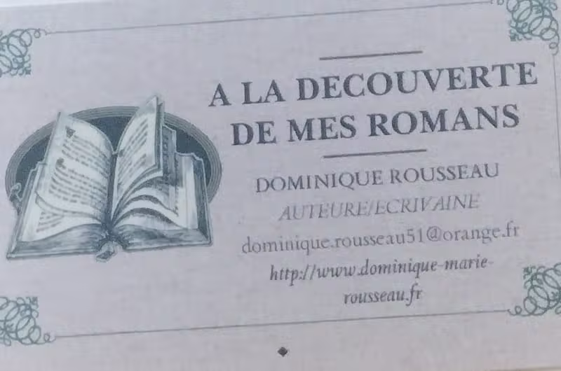 Carte de visite de l'auteur - Recto