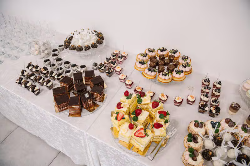 Elegant catering setup