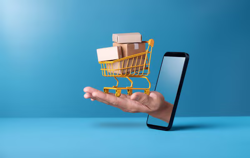 Image showing online e-commerce purchases