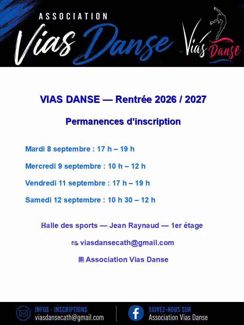 Inscriptions Saison 26/27