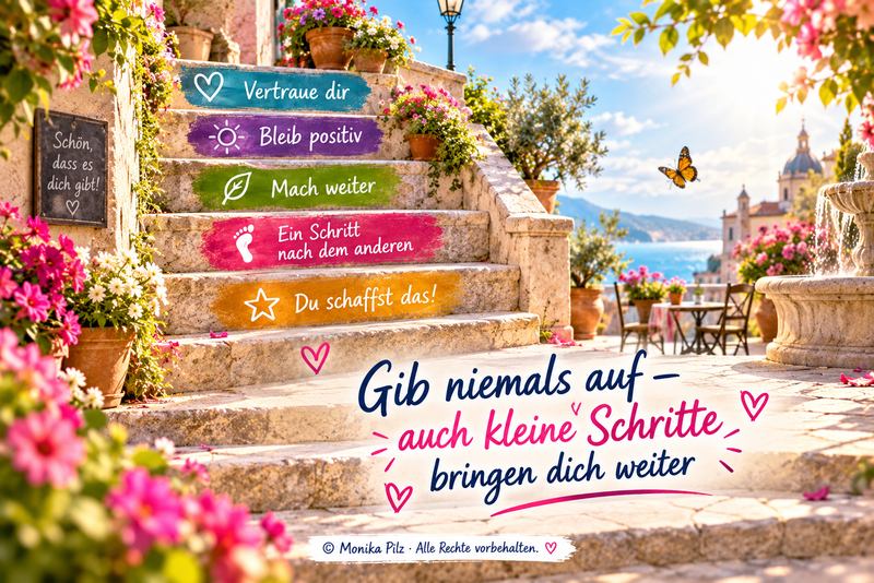  Gib niemals auf – auch kleine Schritte bringen dich weiter 
