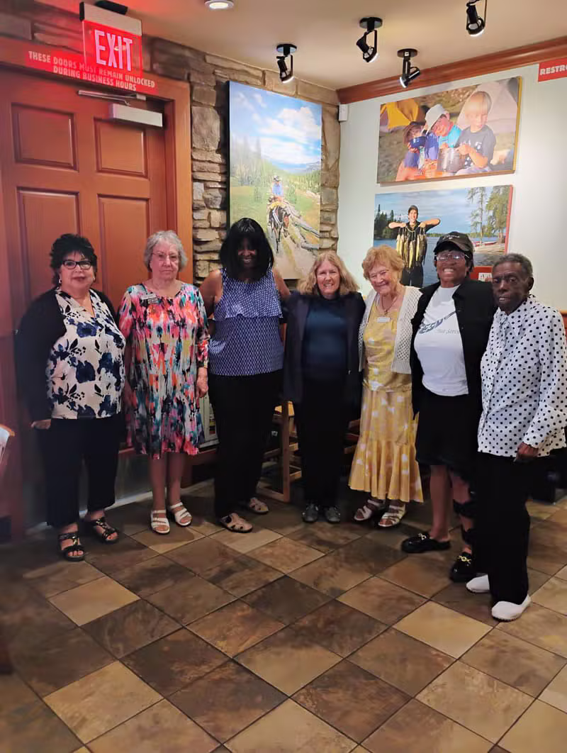 Perris Valley Women's Club members gathered together