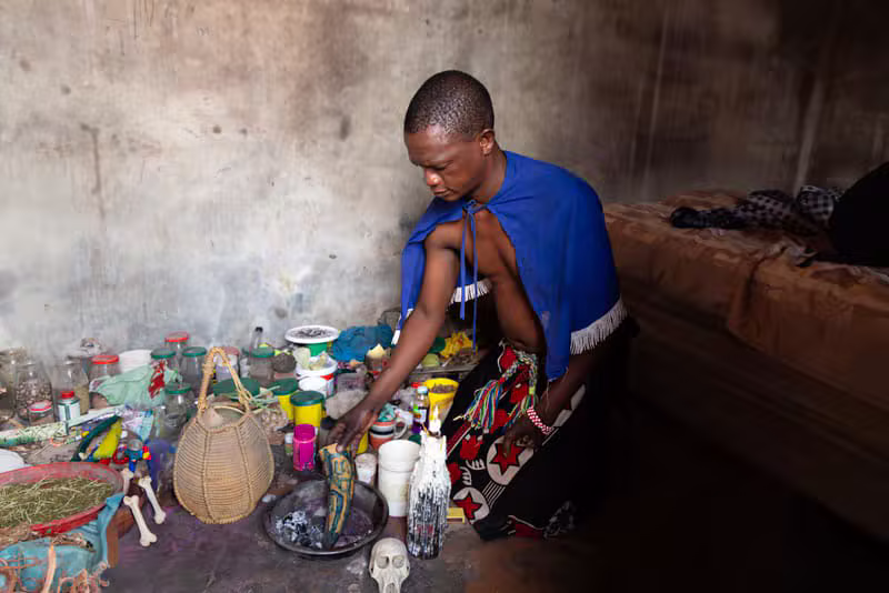 Sangoma and traditional healing tools in Polokwane Limpopo