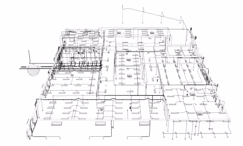 مخططات هندسية ومعدات عمل