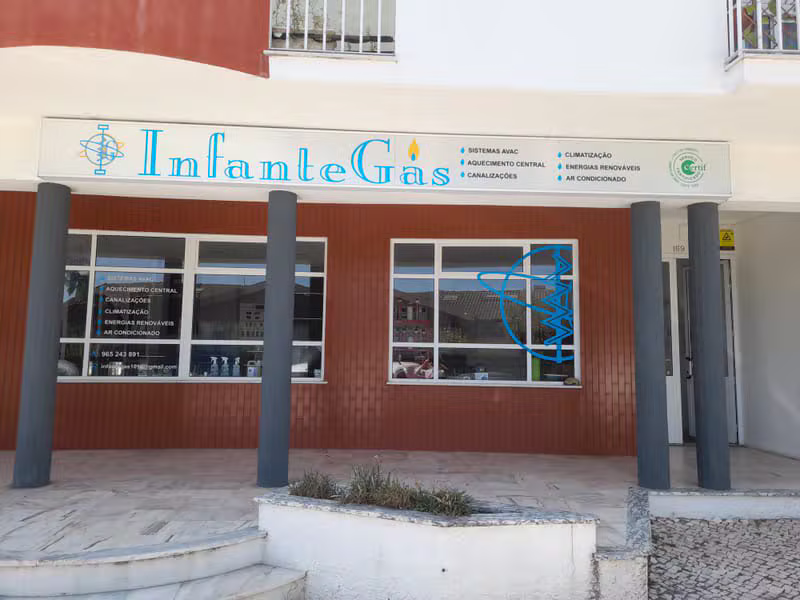 Fachada da loja Infantegas