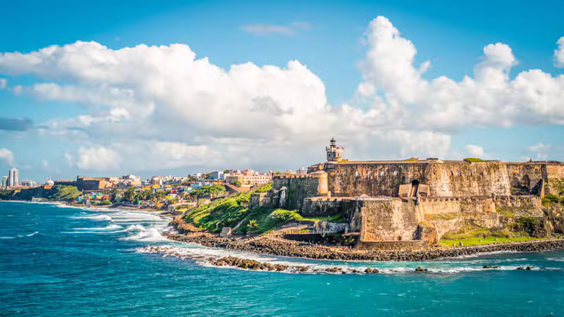 Beautiful beach in Puerto Rico